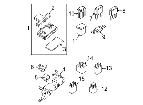 2017 Ford Edge Fuse & Relay Fuse Box Diagram for G2GZ-14A068-J