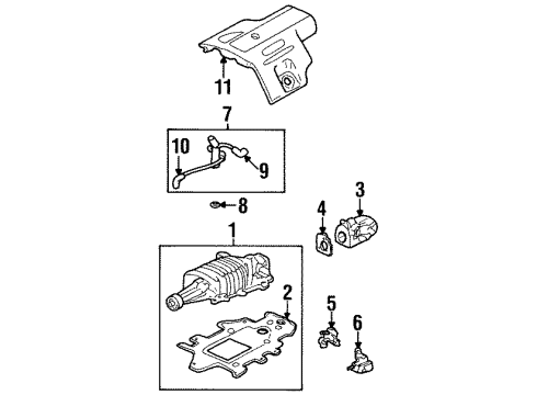 2000 Pontiac Grand Prix Throttle Body Fuel Injection Air Meter Body Diagram for 17113629