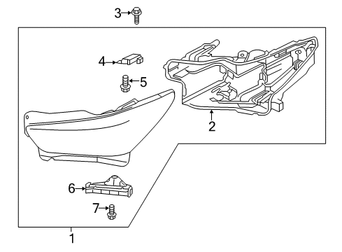 2018 Infiniti QX80 Headlamps HOUSING ASSY-HEADLAMP, RH Diagram for 26025-6GW1B