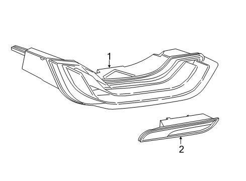 2015 BMW i8 Backup & Tail Lamps Rear Light "Led" Right Side Panel Diagram for 63217310782