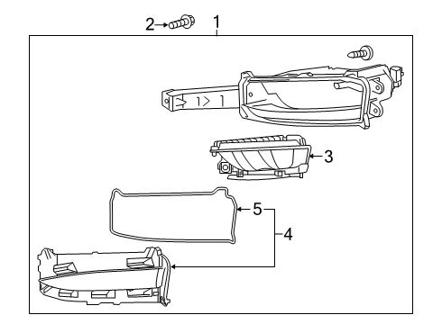 2021 Lexus NX300 Fog Lamps Lamp Unit, Fog Lamp Diagram for 81221-78020