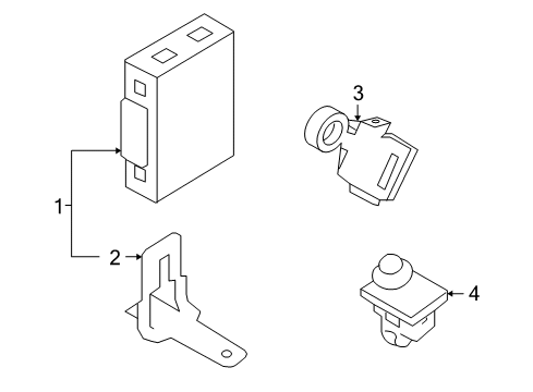 2010 Chevrolet Aveo Anti-Theft Components Receiver Diagram for 95959519