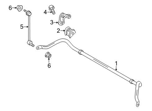 2020 Ford Transit-350 HD Stabilizer Bar & Components - Front Stabilizer Link Nut Diagram for -W715922-S442