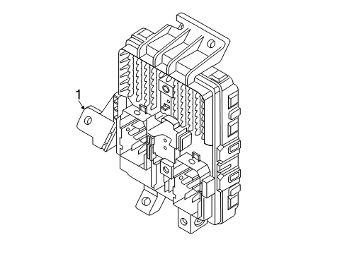 2020 Kia K900 Electrical Components Instrument Junction Box Assembly Diagram for 91950J6520