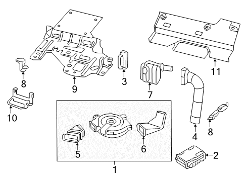 2017 Nissan Pathfinder Driver Seat Components Knob RECLINING Device LH Diagram for 87648-3JA4A
