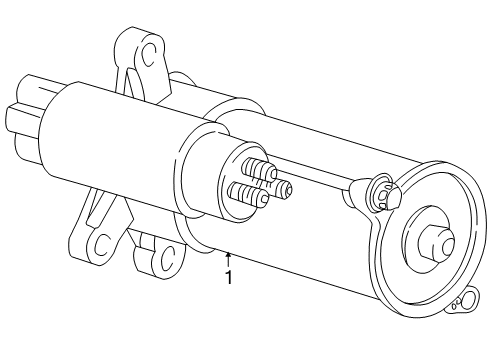 2007 Ford Five Hundred Starter Starter Diagram for 6F9Z-11V002-ARM1