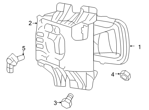 2005 Ford F-150 Bulbs Fog Lamp Diagram for 5L3Z-15200-A