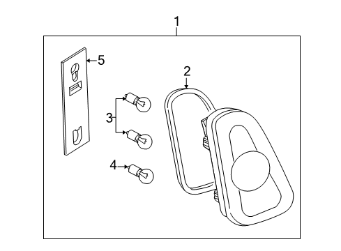 2006 Mini Cooper Tail Lamps Longlife Bulb Diagram for 07119905511