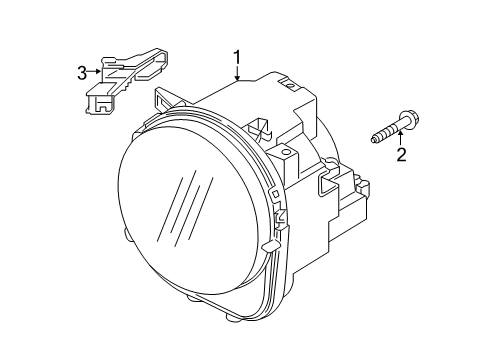 2019 Jeep Renegade Headlamps Headlamp Diagram for 68516345AA