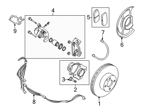 2008 Nissan Sentra Rear Brakes Hose Assembly-Brake, Rear Diagram for 46210-ET81A