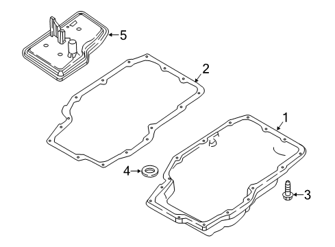 2018 Cadillac CT6 Transmission Transmission Pan Diagram for 24266966