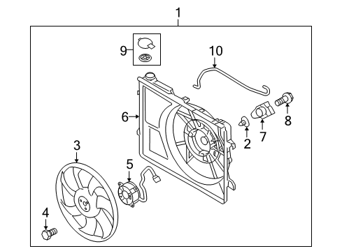 2012 Kia Forte Koup Cooling Fan Resistor Diagram for 253851M000