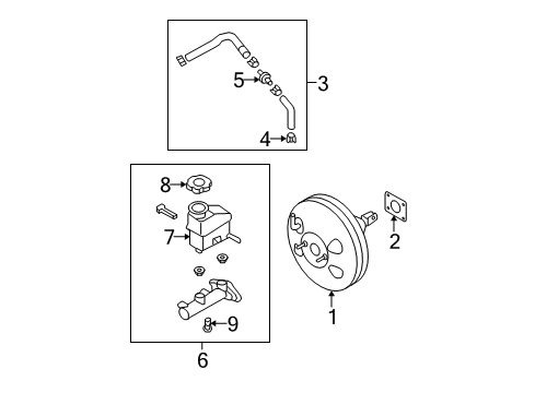 2010 Hyundai Elantra Hydraulic System Booster Assembly-Brake Diagram for 59110-2H350