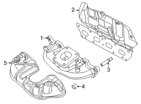 2015 Jeep Renegade Exhaust Manifold Stud-Double Ended Diagram for 6510985AA