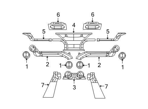2009 Jeep Wrangler Ducts Duct-Floor Distribution Diagram for 55111060AA