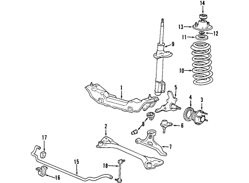 1998 Volvo V90 Anti-Lock Brakes Lamp Asm, Front Side Marker Diagram for 915726