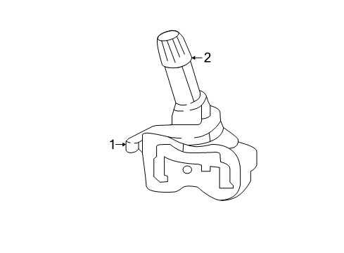 2019 Chrysler Pacifica Tire Pressure Monitoring Valve Kit Diagram for 68193587AC