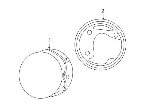 2004 Jeep Grand Cherokee Fog Lamps Fog Lamp Assembly Diagram for 55156733AC