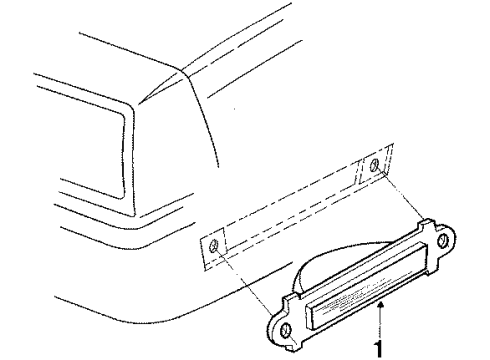1986 Chevrolet Cavalier Side Marker Lamps Lamp Asm, Front Side Marker Diagram for 915215