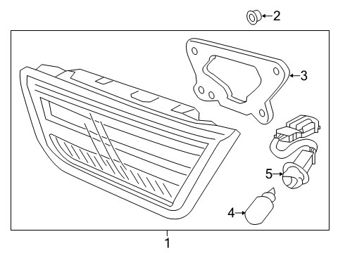 2019 Kia Optima Bulbs Rear Holder & Wiring Diagram for 92490D4600