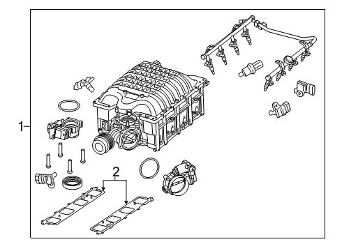 2021 Jeep Grand Cherokee Supercharger & Components SUPERCHGR Diagram for 68373303AG