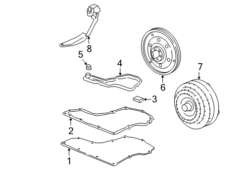 1998 Chevrolet Malibu Automatic Transmission Filter Diagram for 24221762