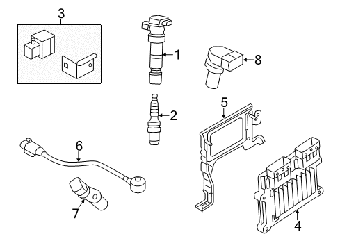 2018 Kia Cadenza Powertrain Control Pac K Diagram for 391013LYN1