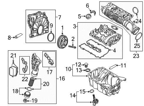 2021 Mini Cooper Countryman Intake Manifold INTAKE MANIFOLD SYSTEM Diagram for 11618655826