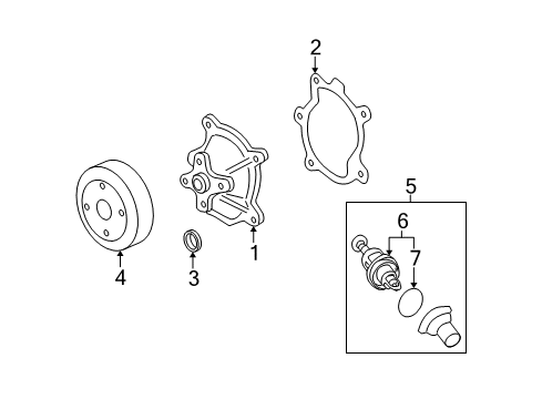 2009 Saturn Vue Cooling System, Radiator, Water Pump, Cooling Fan Plug - Cyl Head Core Hole Diagram for 24502262