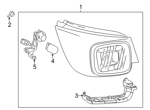 2014 Chevrolet Malibu Bulbs Tail Lamp Assembly Diagram for 23294316