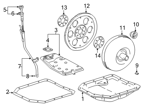 Diagram for 1998 Toyota Camry Automatic Transmission 