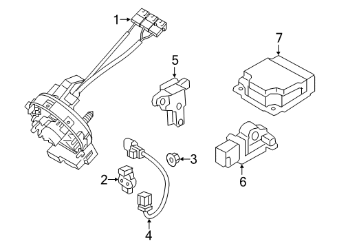 2020 Hyundai Palisade Air Bag Components Wiring Assembly-Air Bag Extension Diagram for 95970-S8000