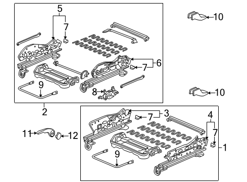 2003 Honda Accord Tracks & Components Cover, RR. Foot *NH167L* (GRAPHITE BLACK) Diagram for 81195-SDN-A01ZA