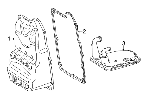 2018 Infiniti QX30 Transaxle Parts Gasket-Oil Pan Diagram for 31397-HG00D