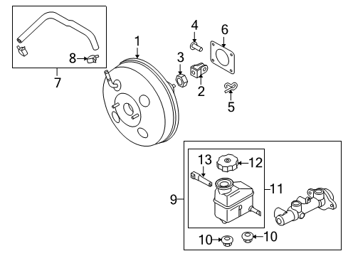 2010 Kia Forte Hydraulic System Switch Assembly-Level Indicator Diagram for 58535-1G000