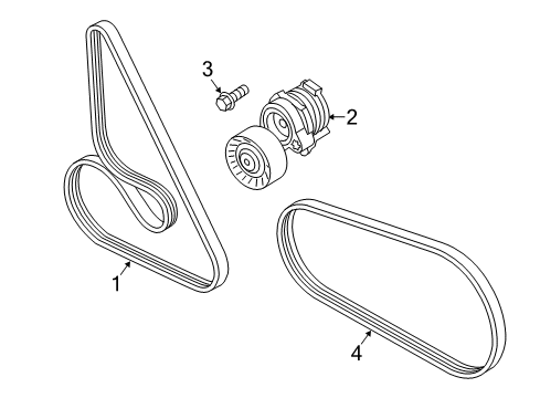 2014 BMW M5 Belts & Pulleys Ribbed V-Belt Diagram for 11287843246