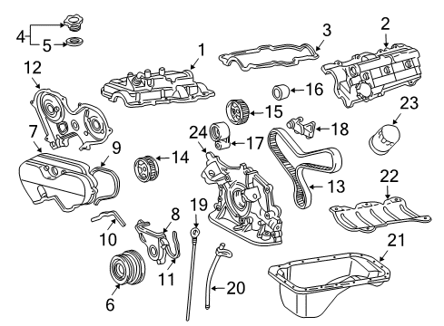 1996 Toyota Tacoma Filters Fuel Filter Diagram for 23300-62010