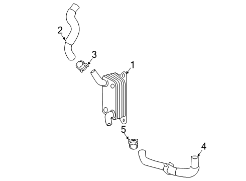2020 Toyota Corolla Oil Cooler Inlet Hose Diagram for 16262-F2010
