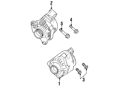 2003 Oldsmobile Aurora Alternator GENERATOR Assembly (Remanufacture) Diagram for 19244743