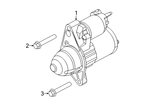 2020 Jeep Renegade Starter Engine Starter Diagram for R8084005AA