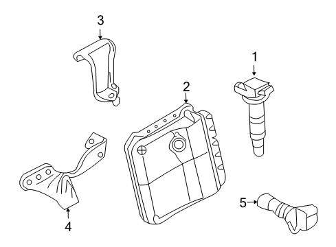 2011 Toyota RAV4 Ignition System ECM Diagram for 89661-42Q00