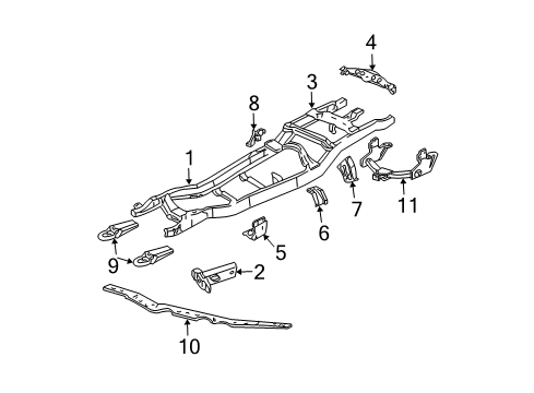 2002 Ford Explorer Sport Trac Frame & Components, Tow Hook & Hitch Tow Hook Bolt Diagram for -N605817-S426