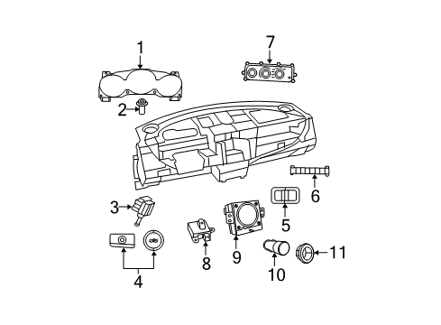 2009 Dodge Avenger Switches Switch-Multifunction Diagram for 5183962AB