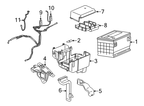 2002 Saturn Vue Battery Wire Asm, Fusible Link Diagram for 22695436