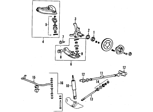 1989 Mitsubishi Van Wheels Nut-Wheel Diagram for MB149970