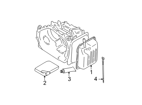 2008 Hyundai Tucson Transaxle Parts Oil Level Gauge Diagram for 46580-39050