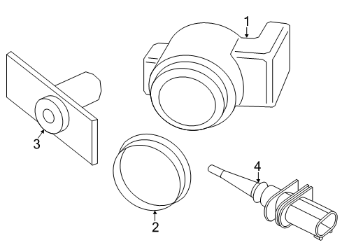 2020 BMW X2 Parking Aid ULTRASONIC SENSOR, GALVANIC Diagram for 66206838619