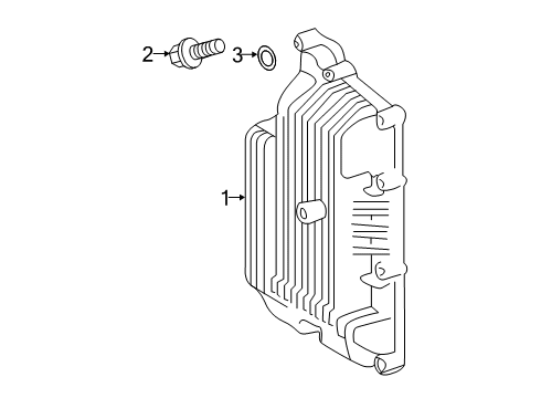 2021 Toyota Corolla Transaxle Parts Transmission Pan Diagram for 35015-12010