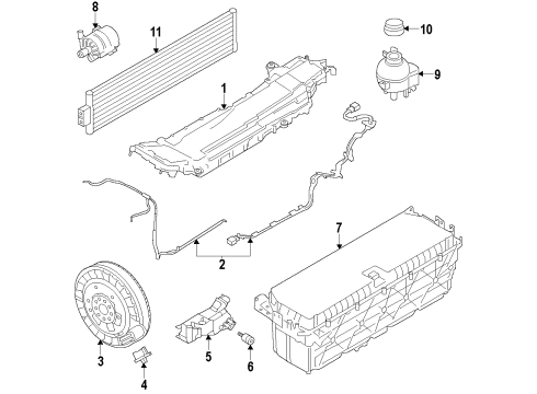 2011 BMW 750i Hybrid Components, Battery Rotor Position Sensor Diagram for 12357593819