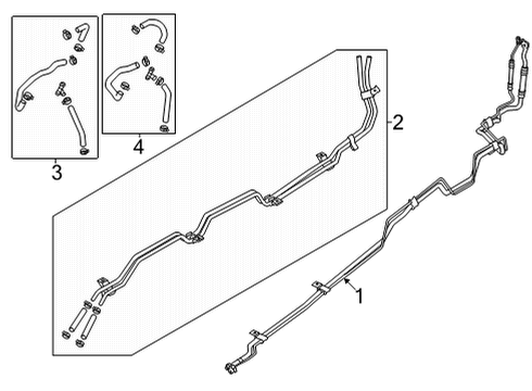2022 Kia Carnival Rear A/C Lines Pipe Assembly-Suction Diagram for 97770R0000